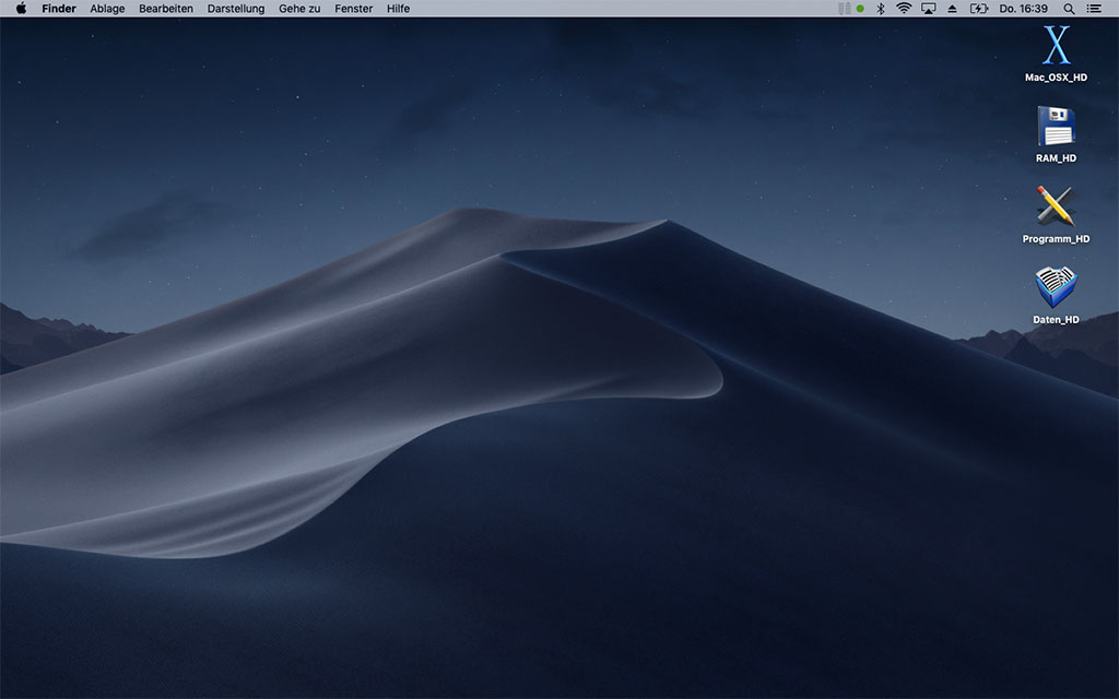 Mac OSX Mojave - Schreibtisch Hintergrund