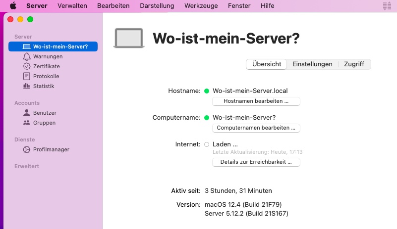 Apple OS 12 Monterey Dateifreigabe - Wo ist-mein Server?